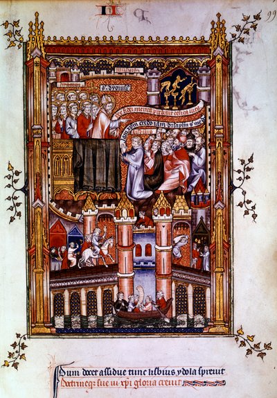 リスビウスの改宗、1317年 作： Unbekannt