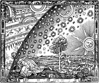 成層圏からの大空のフラマリオンの彫刻の端。カミルによる人気の気象学 作： Unbekannt