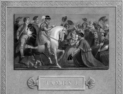 ジェームズ1世のロンドンへの進入、c1603、19世紀 作： Unbekannt
