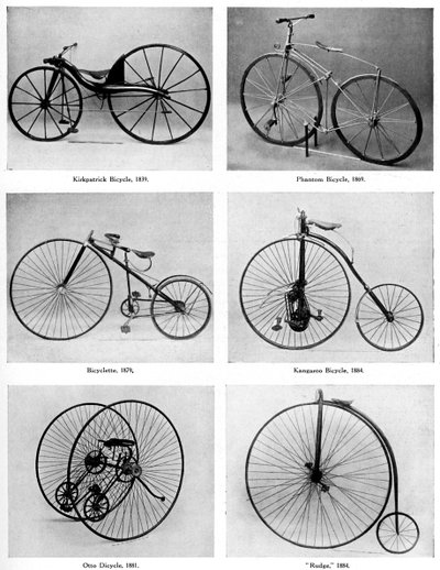 自転車の進化、19世紀、c1920 作： Unbekannt