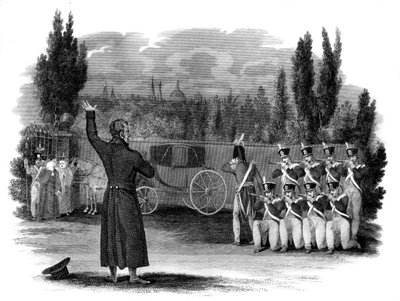 1816年フランス、ネイ元帥の処刑 作： Unbekannt