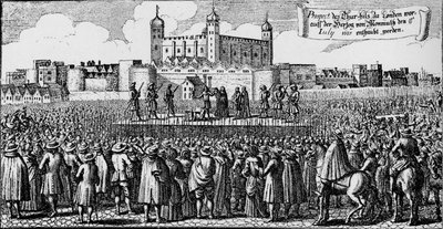 1685年7月15日、ロンドンのタワーヒル、モンマス公爵の処刑1903 作： Unbekannt
