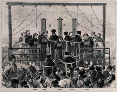 ニヒリストの処刑、1881年頃 作： Unbekannt
