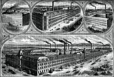 Singer Manufacturing Company、c1880の工場 作： Unbekannt