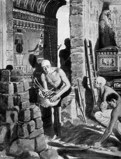 エジプト、ツタンカーメンの墓の最後の内装と封印、紀元前1325年1933-1934 作： Unbekannt