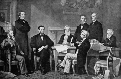 解放の宣言の最初の読書、1863、c1920 作： Unbekannt