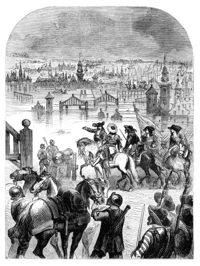 ウィリアム3世、c1902の命令による1672年のアムステルダムの洪水 作： Unbekannt