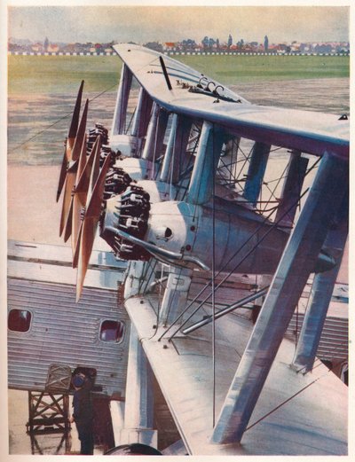 インペリアルエアウェイズのライナースキュラの4つのブリストルジュピターエンジン、c1936 c1937 作： Unbekannt