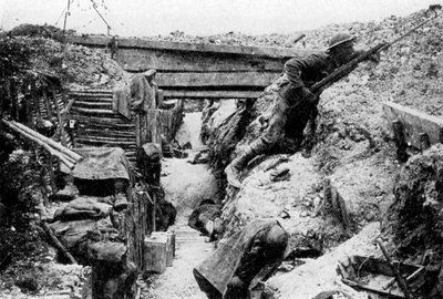 1916年7月、フランス、ピカルディのソムレの戦い、オヴィレールの最前線1935 作： Unbekannt