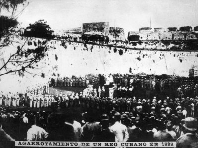 受刑者のギャロット、1888年、1920年代 作： Unbekannt