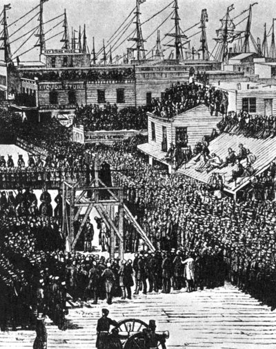 1956年7月29日、サンフランシスコのヘザリントンとブレースの絞首刑1954 作： Unbekannt
