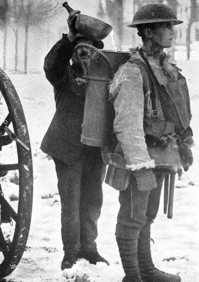 前線の熱いスープマン、第一次世界大戦、1916年、c1920 作： Unbekannt