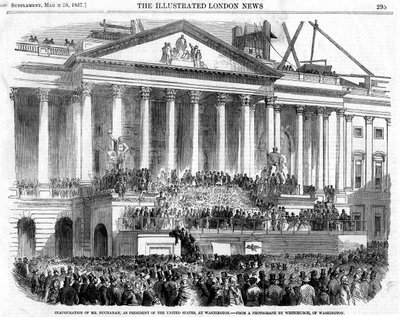 ジェームズブキャナン大統領、1857年ワシントン大統領就任 作： Unbekannt