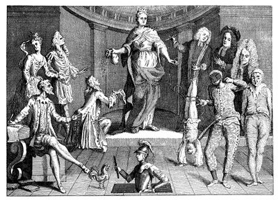 クイーンズ常識の判決、1736年 作： Unbekannt