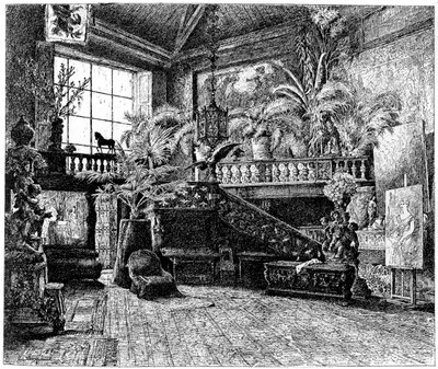 ハンスマカルトの大きなスタジオ、オーストリア、ウィーン、c1880-1882 作： Unbekannt