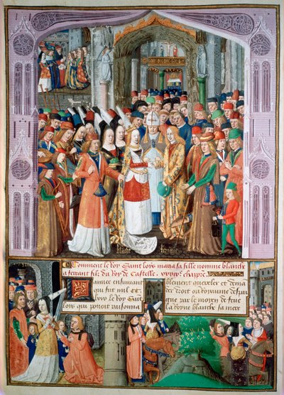 ブランシュとフェルナンドの結婚、1269年、15世紀 作： Unbekannt