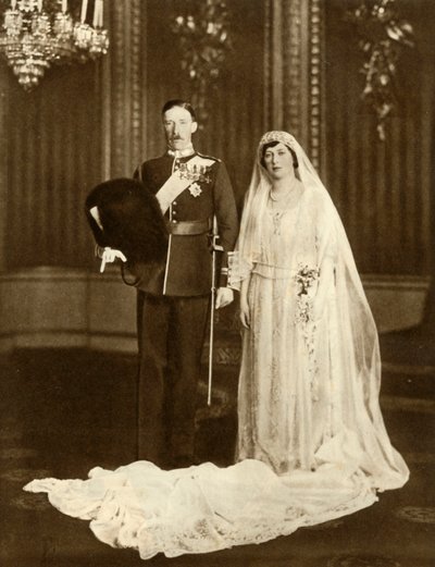 プリンセスメアリーと子爵のラセル夫妻の結婚、1922年2月28日、1935年。 作： Unbekannt