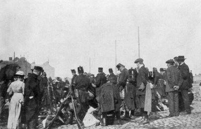 1914年7月31日、ベルギーのリエージュ防衛のための動員 作： Unbekannt