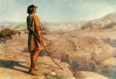 「ミロシュ・ザ・シェパードが群れと一緒に滞在したシャー山」、1917年。 作： Unbekannt