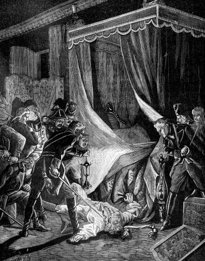ロシアの皇帝パウロ1世の殺害、1801年3月1882〜1884年 作： Unbekannt
