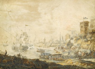 1770年7月5日、18世紀のチェスマ海軍の戦い 作： Unbekannt