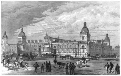 新しいメトロポリタン家禽市場、スミスフィールド、ロンドン、1875 作： Unbekannt