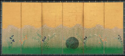 武蔵の平野、1760年頃 作： Unbekannt
