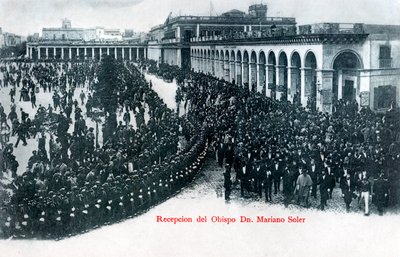 ビショップマリアーノソレール、モンテビデオ、ウルグアイ、c1900年代のレセプション 作： Unbekannt