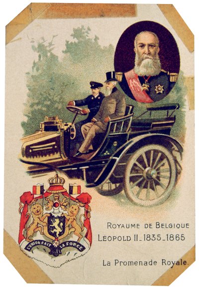 ベルギー王国王レオポルド2世の王室ドライブ、c1900年代 作： Unbekannt