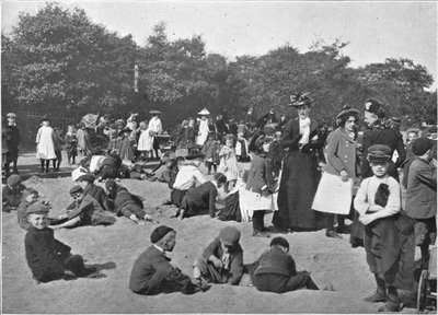 砂場、ビクトリアパーク、ロンドン、c1900 1901 作： Unbekannt