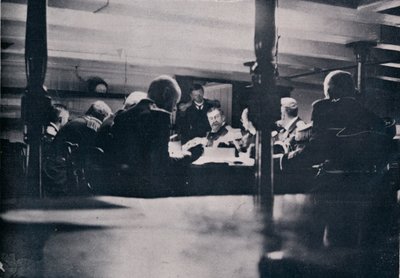 軍法会議、1906年の勝利のシーン 作： Unbekannt