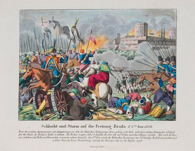 1828年6月15日のブレイロフ要塞の襲撃c。 1830 作： Unbekannt