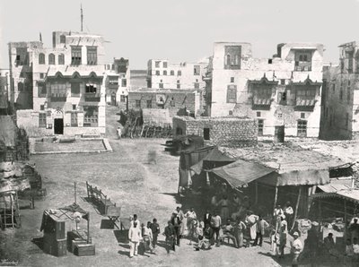 郵便局の通り、スーダン、スーダン、1895年。 作： Unbekannt