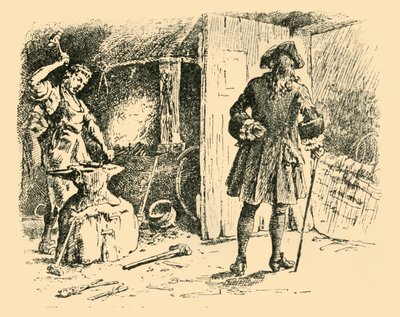 アンビルをハンマーで打ったことで、1907年の彼の歌に時間がかかりました。 作： Unbekannt