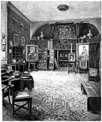 フレデリックレイトン卿のスタジオ、c1880-1882 作： Unbekannt