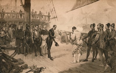 ドンアントンのフランシスドレイク卿への降伏、1579年3月1日、1905年 作： Unbekannt