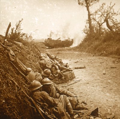 1918年6月、北フランス、クールセルの占領 作： Unbekannt
