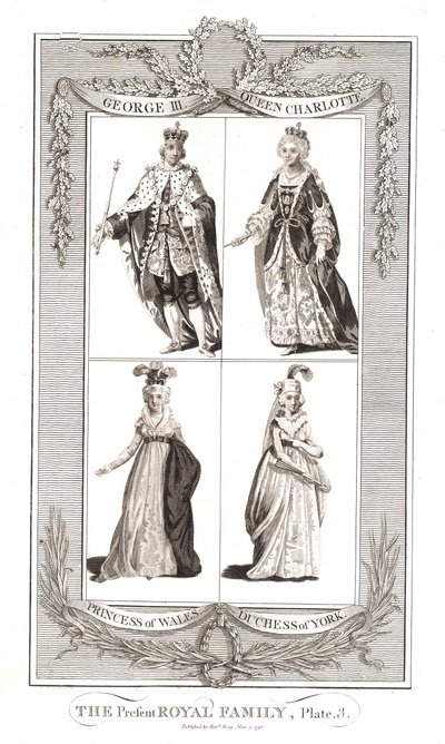 1795年5月9日、アレクサンダーホッグによって出版された当時の王室 作： Unbekannt