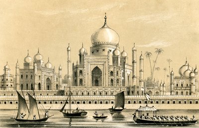 1847年のアグラのアクバルカーンのお気に入りのスルタンの墓 作： Unbekannt