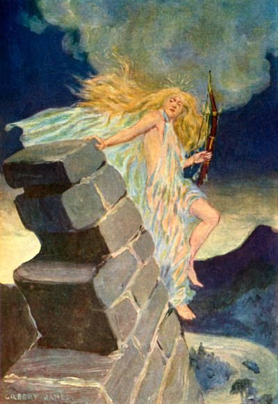 「スカダーの壁を破壊するヴィーラ」、1917年。 作： Unbekannt