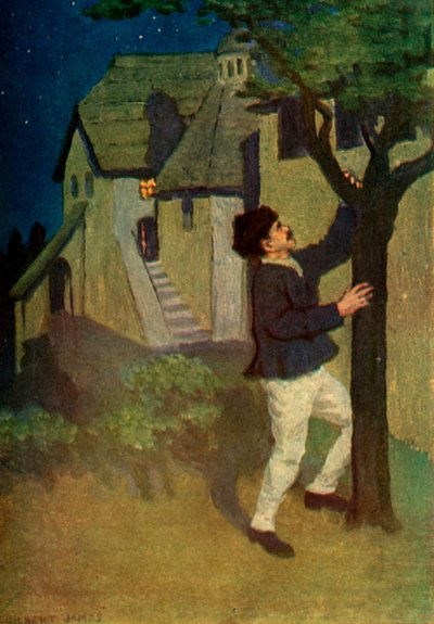 「青年は木を 3 回振る」、1917 年。 作： Unbekannt