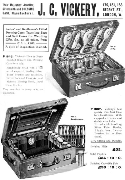 陛下の宝石商、シルバースミス、ドレッシングケースのメーカー。 -JC Vickery、1909 作： Unbekannt