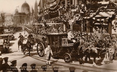 彼らの陛下シルバージュビリー1910-1935。王室行列のスピーカーコーチ 作： Unbekannt
