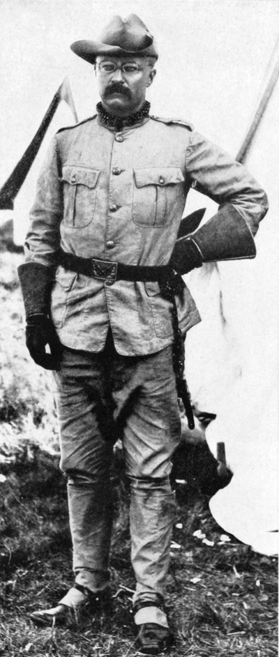 セオドアルーズベルト、アメリカの兵士および政治家、1898年 作： Unbekannt