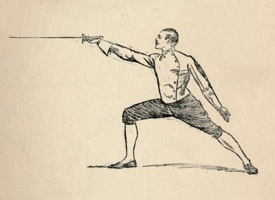 3番目の位置-フェンシング、1912 作： Unbekannt