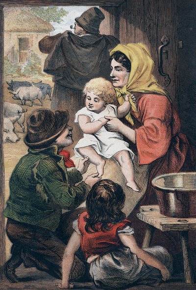 この子ブタ...、幼児の娯楽韻、c1860 作： Unbekannt