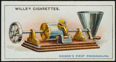 Thomas Alva Edisons初の蓄音機、1878年1915年 作： Unbekannt