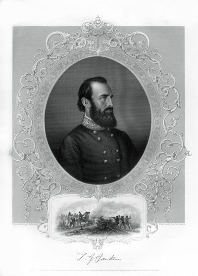 トーマスジョナサンストーンウォールジャクソン、南北戦争中の南軍大将、1862-1867 作： Unbekannt
