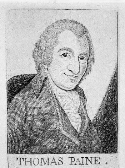 トーマスペイン、イギリス生まれのアメリカ人革命家、作家、哲学者、c1790 作： Unbekannt