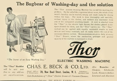 トール：電気洗濯機-Chas E. Beck＆Co. Ltd、1920。 作： Unbekannt